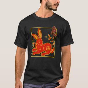 Chinesisches Zodiac Rabbit Tierzeichen Geburtstags T-Shirt