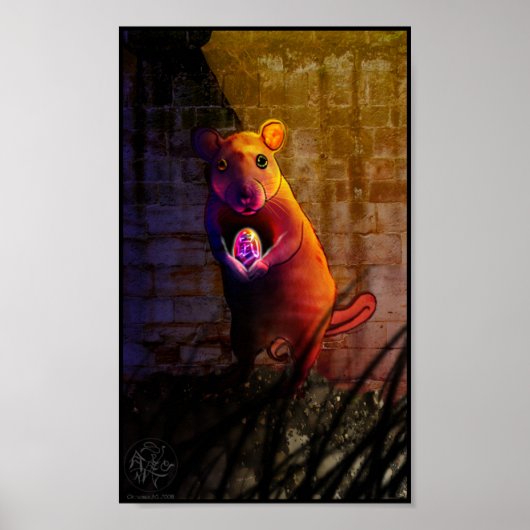Chinesisches Zodiac Rat Poster (Vorne)