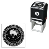 Chinesisches Zodiac-Schwein-ID542 Permastempel (Beispiel)