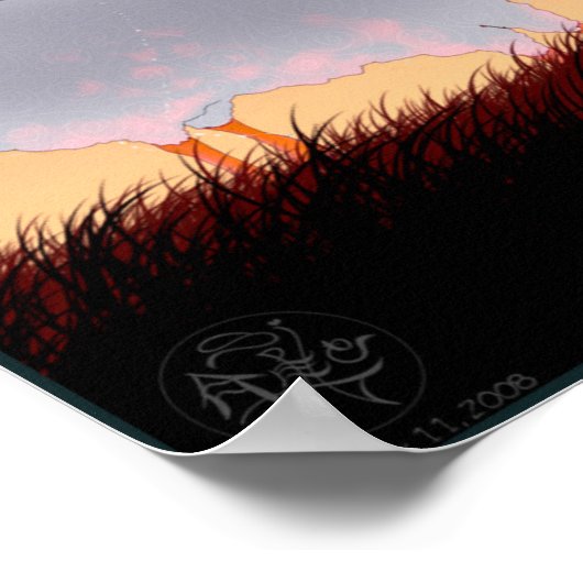 Chinesisches Zodiac Sheep Poster (Ecke)