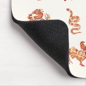 Chinesisches Zodiac-Tierzeichen Mousepad (Ecke)