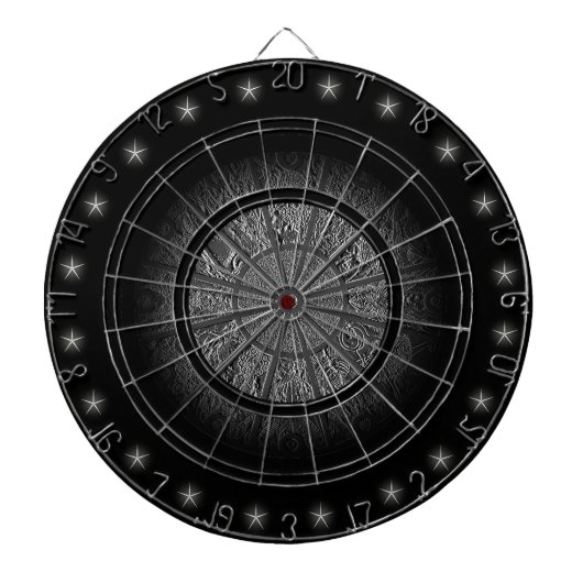 Chinesisches Zodiac Wheel Custom Dart Board Dartscheibe (vorne)