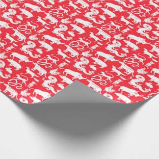 Chinesisches Zodiac-Wrapping-Papier Geschenkpapier