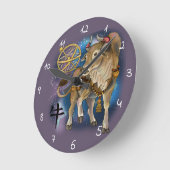 Chinesisches Zodiaka-Jahr der Ox Runde Wanduhr (Winkel)