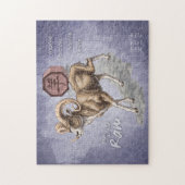Chinesisches Zodiaka-Jahr der Ram Art Puzzle (Vertikal)