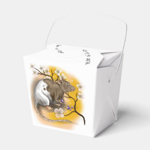 Chinesisches Zodiaka Jahr der Ratte Geschenkschachtel