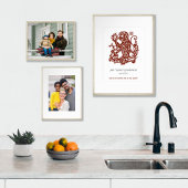 Chinesisches Zodiaka-Jahr des Affen Geburtstag Dru Poster