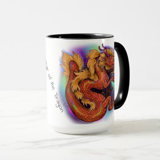Chinesisches Zodiaka Jahr des Drachen Tasse (VorderseiteRechts)