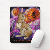 Chinesisches Zodiaka-Jahr des Kaninchens Mousepad (Mit Mouse)