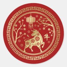 Chinesisches Zodiaka-Jahr des Ochs 2021