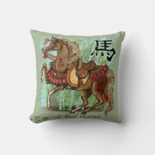 Chinesisches Zodiaka-Jahr des Pferdes Kissen