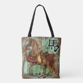 Chinesisches Zodiaka-Jahr des Pferdes Tasche (Rückseite)