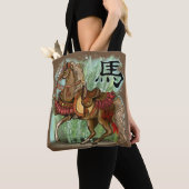 Chinesisches Zodiaka-Jahr des Pferdes Tasche (Von Nahem)