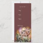 Chinesisches Zodiaka-Jahr des Schweins Einladung (Rückseite)