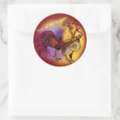 Chinesisches Zodiaka-Jahr des Stadions Runder Aufkleber (Tasche)