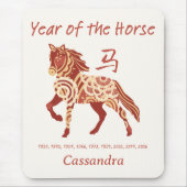 Chinesisches Zodiaka-Jahr des Tierzeichens Mousepad (Vorne)