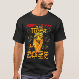 Chinesisches Zodiaka-Jahr des Tigertierschilds T-Shirt