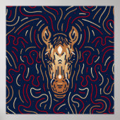 Chinesisches Zodiakhorn | Zodiac Digital Print Poster (Vorne)