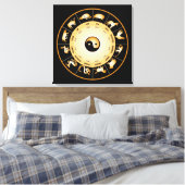 Chinesisches Zodiakrad Leinwanddruck (Insitu (Schlafzimmer))