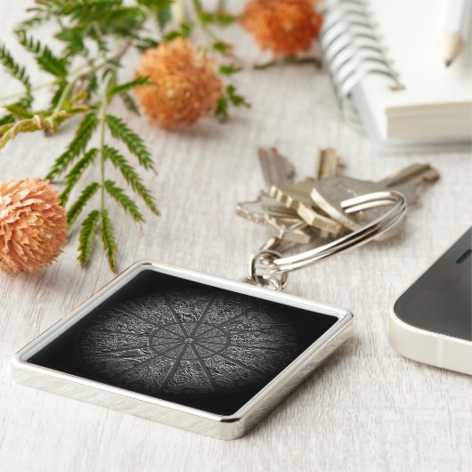 Chinesisches Zodiakrad Schlüsselanhänger (Seite)