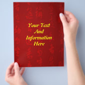 ChinesischKalligrafiePoster-Respect-CodeOfContact, Flyer (Hand)