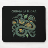Chinga La Migra Anti Trump Ice Out Mousepad (Vorne)