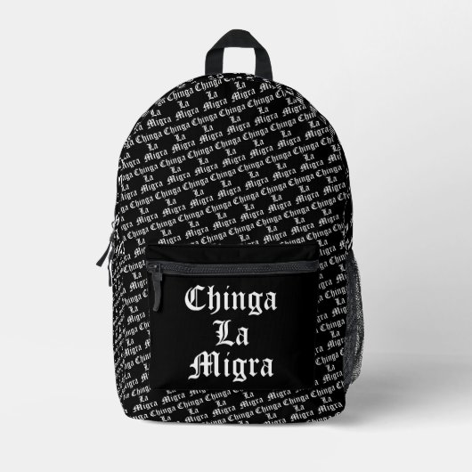Chinga LA Migra Bedruckter Rucksack (Vorderseite)