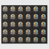 Chinga La Migra Chinga Tu Maga Funny Rainbow Geschenkpapier (Flach)