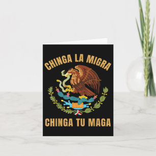 Chinga La Migra Chinga Tu Mexikanischer Immigrant Karte
