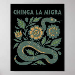 Chinga La Migra Einwanderung Trump 2025  Poster