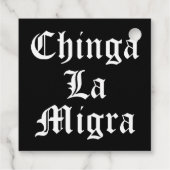 Chinga LA Migra Geschenkanhänger (Rückseite)