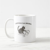 Chinga La Migra Immigration Abolish Ice Funny Cat  Kaffeetasse (Links)