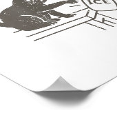 Chinga La Migra Immigration Abolish Ice Funny Cat  Poster (Ecke)