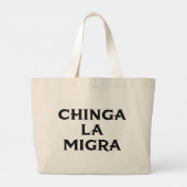 Chinga LA Migra Jumbo Stoffbeutel (Rückseite)