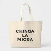 Chinga LA Migra Jumbo Stoffbeutel (Vorne)