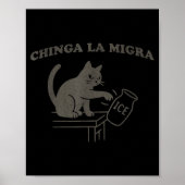 Chinga La Migra Pro Immigration Human Rights Aboli Poster (Vorne)