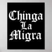 Chinga La Migra Resist Ice Poster (Vorne)