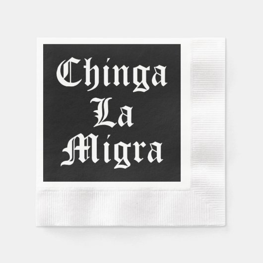 Chinga LA Migra Serviette (Vorderseite)