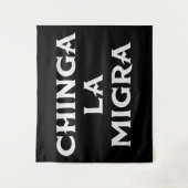 Chinga LA Migra Wandteppich (Vorderseite)