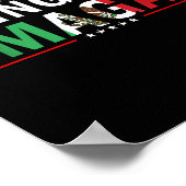 Chinga Tu Mexico Flaggendesign Poster (Ecke)