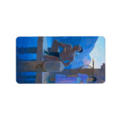 Chingachgook von Newell Convers Wyeth Adressaufkleber (Vorne)