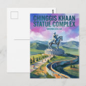 Chinggis Khaan Statuenkomplex Mongolei Postkarte (Vorne/Hinten)