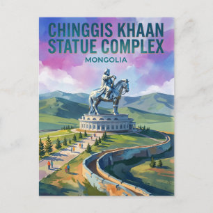 Chinggis Khaan Statuenkomplex Mongolei Postkarte