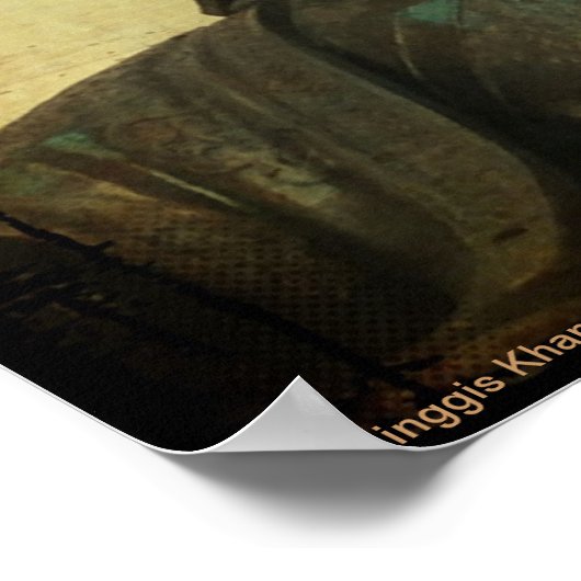 Chinggis Khan, Ulaanbaatar, Mongolei Poster (Ecke)