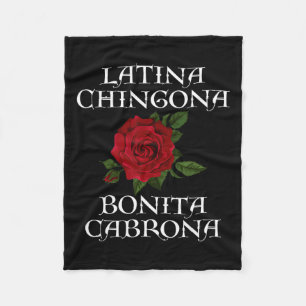 Chingona Bonita Cabrona Hispanic Chicana Feminist Fleecedecke