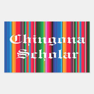 Chingona Gelehrter Sarape Aufkleber