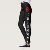 Chingona Leggings mit Rose (Links)