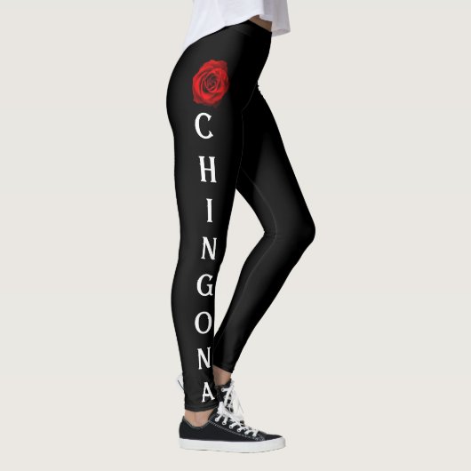 Chingona Leggings mit Rose (Rechts)