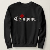 Chingona Red Rose sweatshirt (Design vorne)