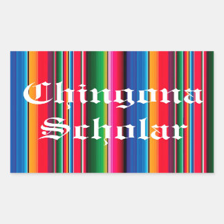 Chingona Scholar Sarape Sticker
